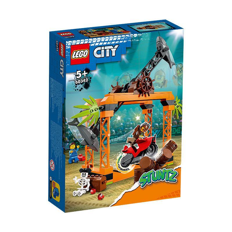 LEGO 乐高 City城市系列 60342 特技：鲨鱼攻击特技挑战赛 86.77元