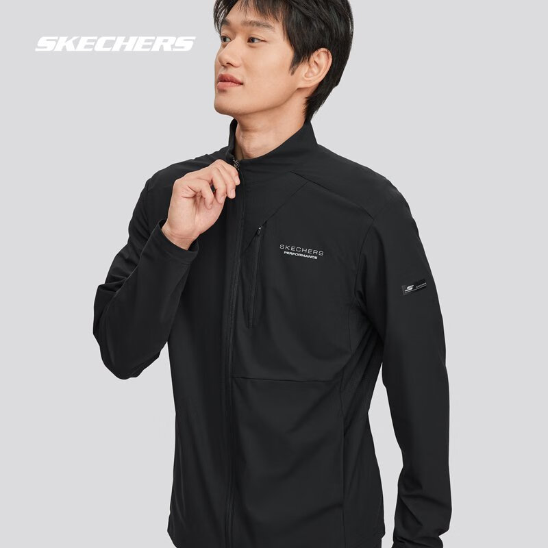 仅限今日、PLUS会员：Skechers 斯凯奇 凉感防晒 运动外套 三色任选 153.55元包