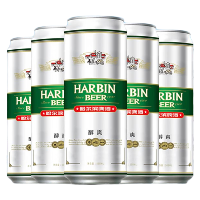 plus会员:哈尔滨啤酒（HARBIN）醇爽 罐装 500mL 18罐 37.7元包邮（凑单低至27.45元