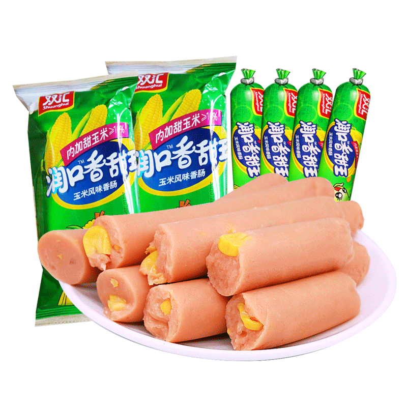 双汇（Shuanghui）火腿肠玉米肠 共24支X3包 16.49元包邮