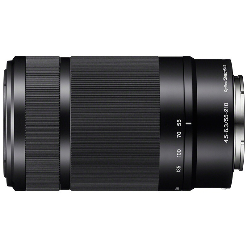 SONY 索尼 SEL55210 E 55-210mm F4.5 OSS 远摄变焦镜头 索尼E卡口 49mm 黑色 1193元