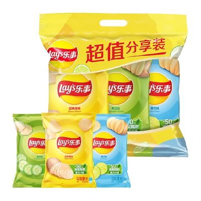 乐事 薯片超值分享装 原味+黄瓜+青柠 70g*3包 11.44元(需领券)