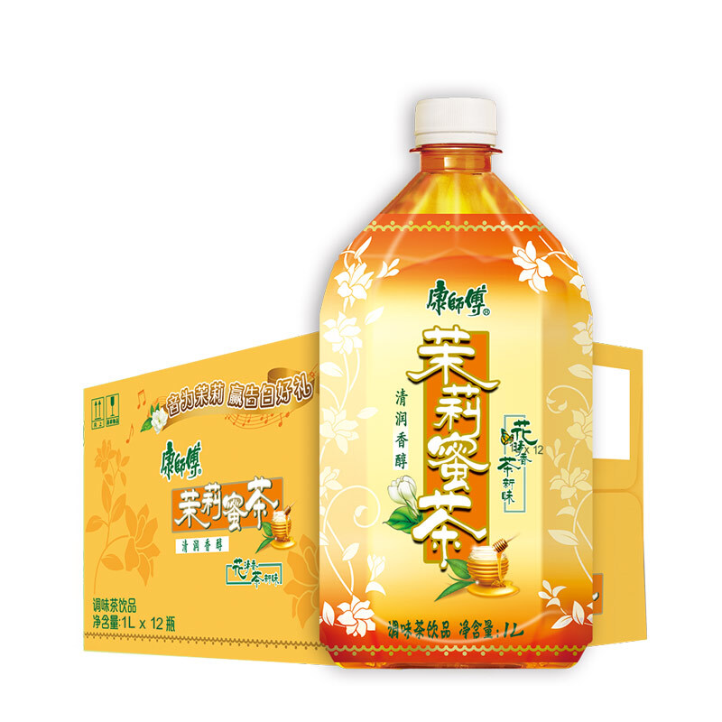 康师傅 茉莉蜜茶 茉莉味 1L*12瓶 32.9元（需用券）