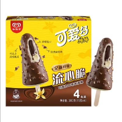 PLUS会员：可爱多 可爱多棒棒 流心脆巧克力口味冰淇淋 75g*4支 *9件 84.03元包