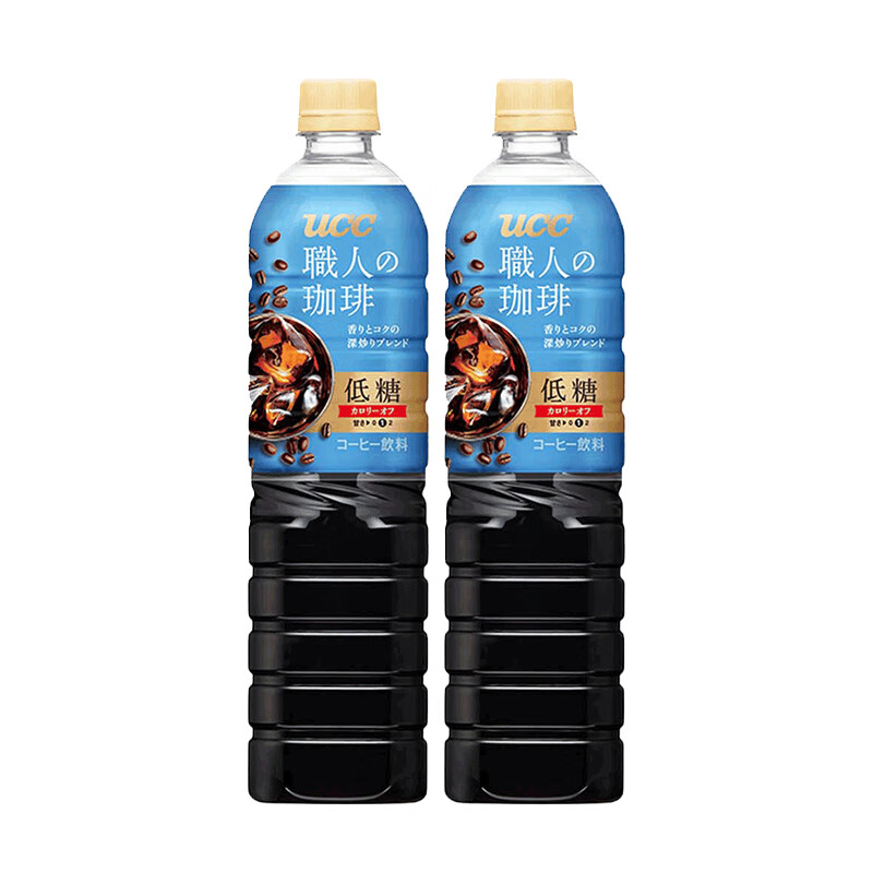 UCC 悠诗诗 职人咖啡饮料 低糖900ml*2瓶 13.92元（需用券）