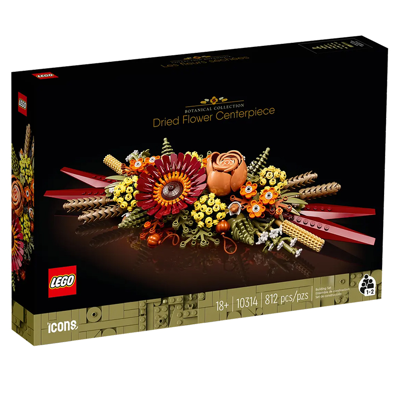LEGO 乐高 积木 ICONS系列植物花束拼搭积木玩具 10314 永生花 219元（需用券）