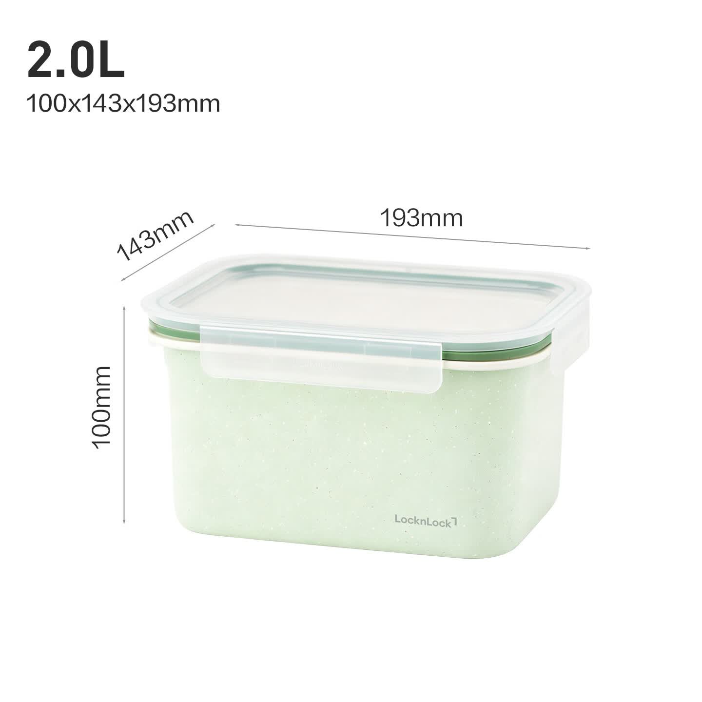 LOCK&LOCK 不锈钢双面陶瓷保鲜盒 大号 2L 86元（需用券）
