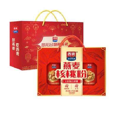 西麦 燕麦核桃粉1000g+多元谷物1735g年货礼盒 56.9元