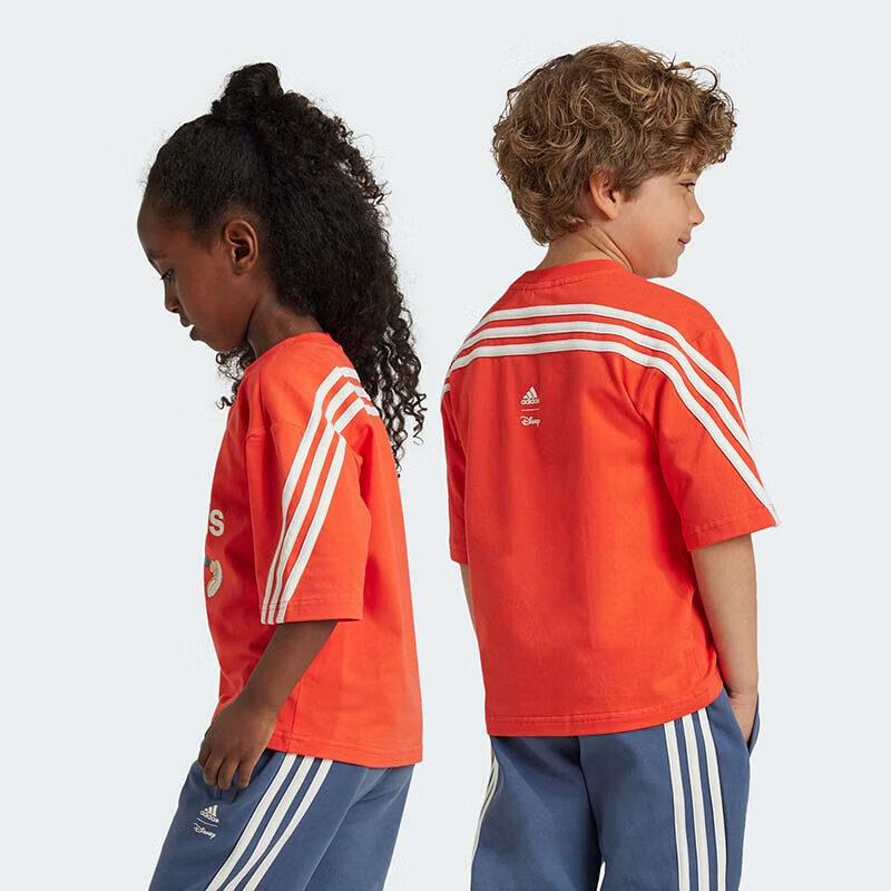 adidas 阿迪达斯 童装夏季男女小童迪士尼联名高印花圆领T恤儿童休闲短袖IV96