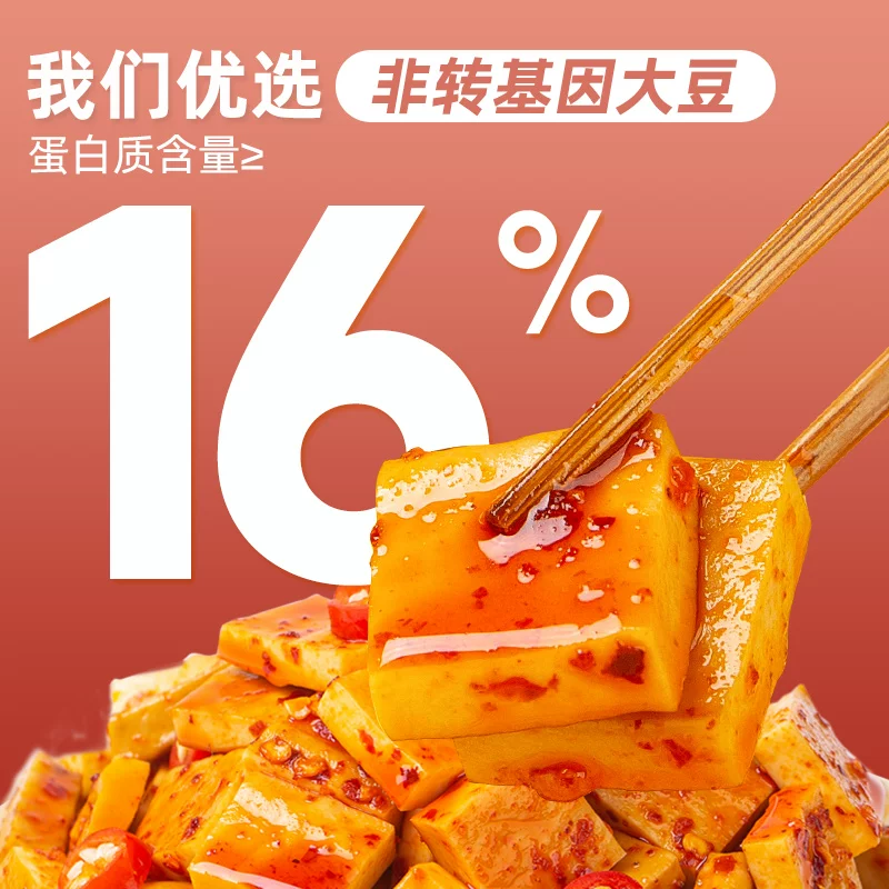 好巴食 辣卤零食南溪豆干酱干卤豆腐干四川特产休闲食品 1.99元 - 线报酷