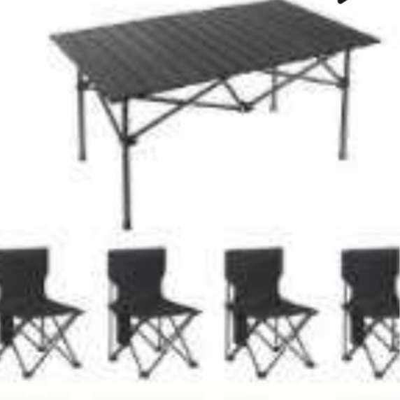 PLUS会员：燃大师 户外便携式折叠桌特大长桌 黑色五件套 94.53元
