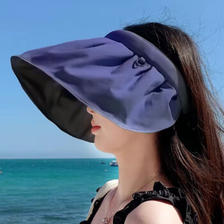 mikibobo 防晒帽可折叠全脸防晒防紫外线UPF50+沙滩帽 ￥13.7