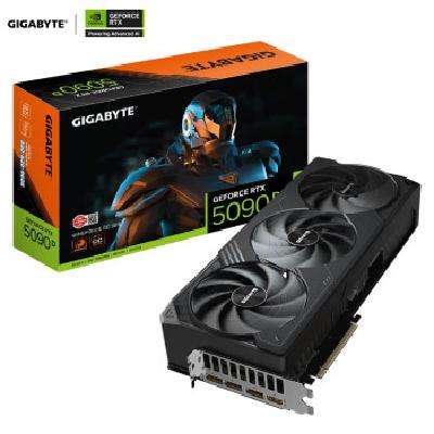 5号20点：Gigabyte 技嘉 风魔 GeForce RTX 5090D WindForce OC 32G DLSS4 显卡 16416.51元 包