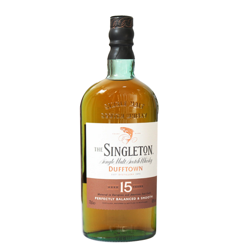 plus会员：苏格登（Singleton）达夫镇 15年 苏格兰 单一麦芽威士忌 700mL 349.05元