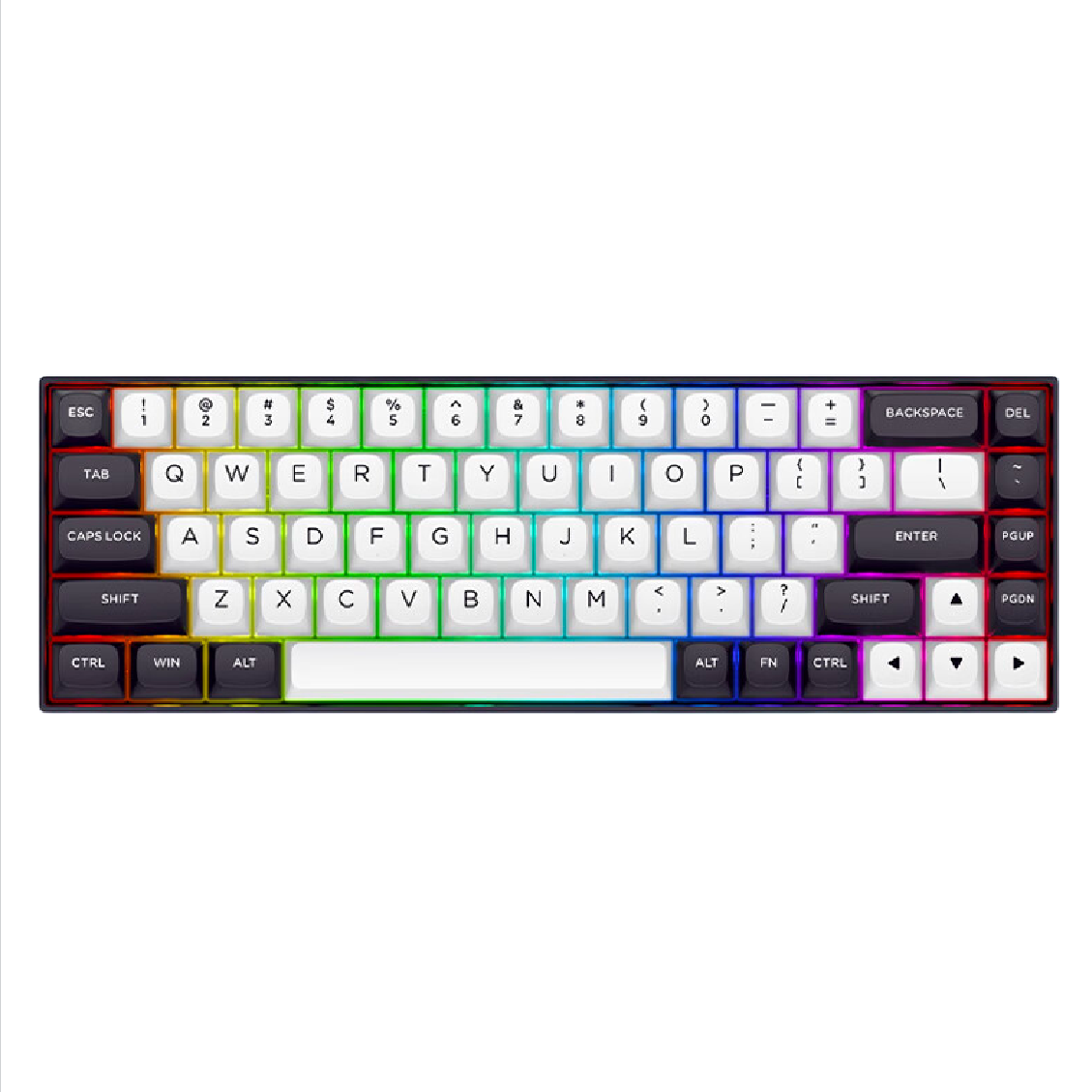 REDRAGON 红龙 M68 68键 有线机械键盘 白黑 磁轴 RGB 239元