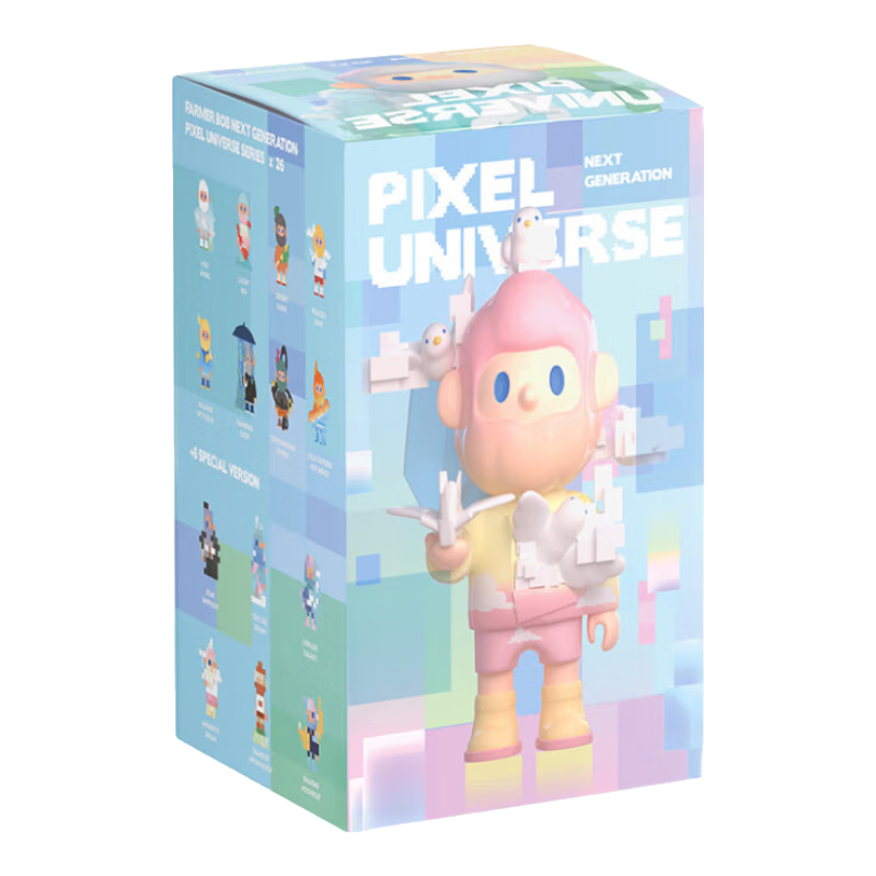 FindingUnicorn FARMERBOB 次世代像素全宇宙系列盲盒潮玩摆件 立体 单盒随机发 29.
