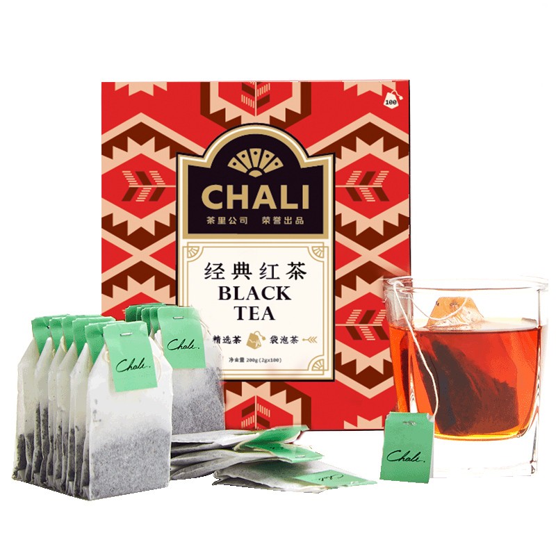 CHALI 茶里 红茶量贩装茶叶 红茶包绿茶袋泡茶100包200g/盒 35.15元（需用券）