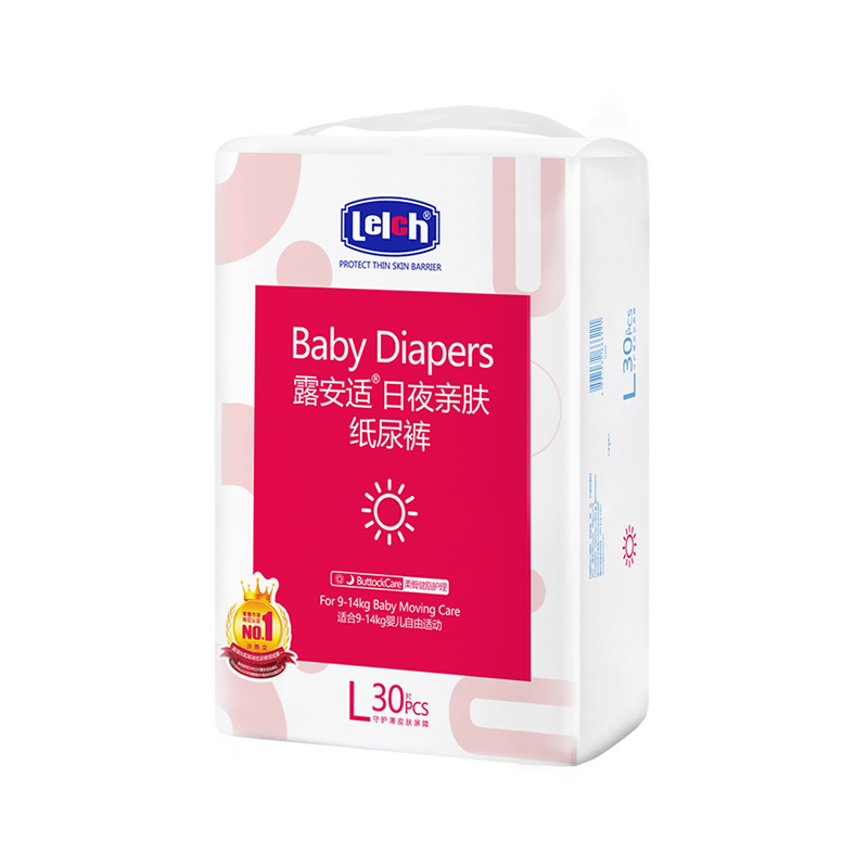 88VIP：lelch 露安适 日夜亲肤 婴儿纸尿裤 L30/L28/XL28/XL24 23.4元（需买3件，共85.