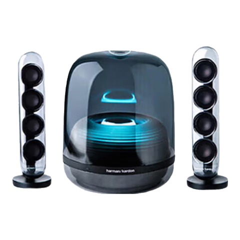 Plus:哈曼卡顿(Harman/Kardon)水晶四代家庭影院音响 桌面音箱 电视电脑音响 礼物氛围音响 Soundsticks4黑色 1514.55元(需领券)