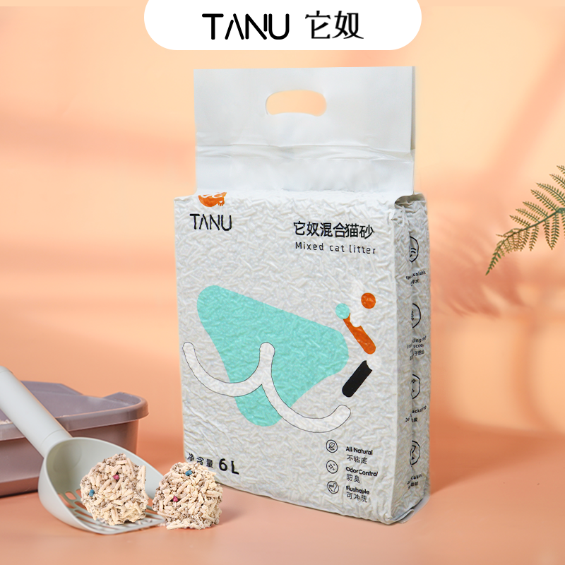 TANU 它奴豆腐混合猫砂6L/2.5kg 11.9元（需用券）