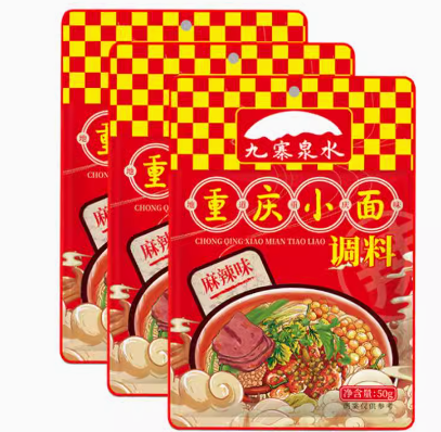 九寨泉水 重庆小面调料 50g*3袋 ￥5.9