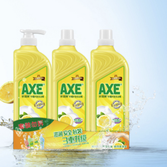 AXE 斧头 柠檬护肤洗洁精 3瓶 18.9元
