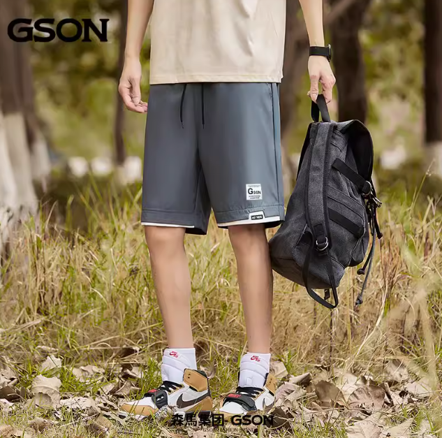 森马旗下户外运动品牌，GSON 男士速干透气运动5分短裤 多色 新低17.9元包邮