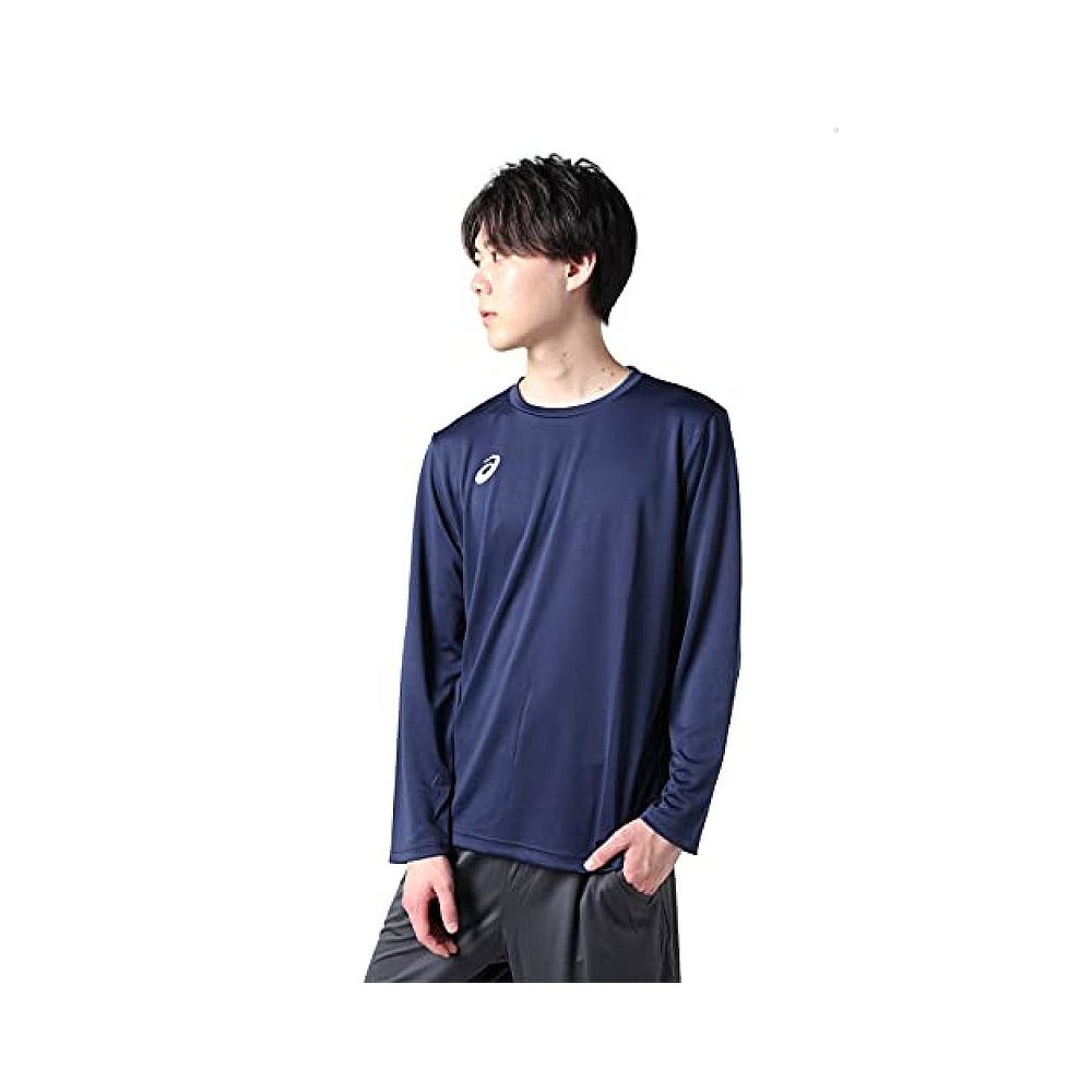 ASICS 亚瑟士 男士长袖衬衫深蓝色宽松时尚柔软运动 88.46元（需买2件，共176.9