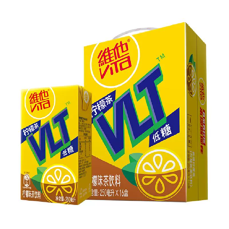 vitasoy 维他奶 维他低糖柠檬味茶饮料250ml*16盒 ￥31.25