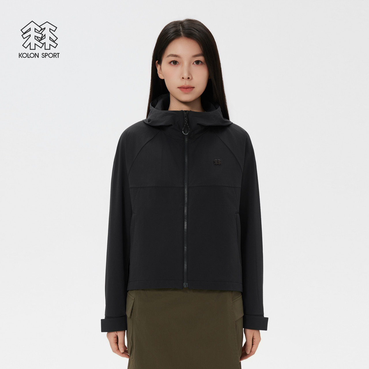 移动端：KOLON SPORT 透湿防泼水 女士软壳夹克 1351.5元（淘金币可抵15.9元起）