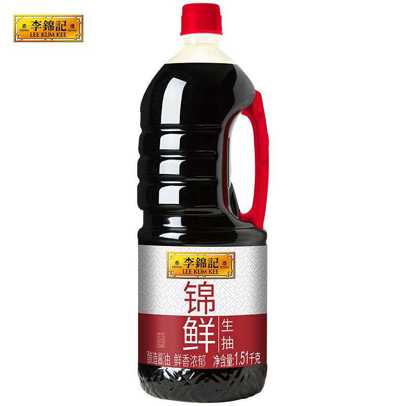 李锦记 锦鲜生抽酿造酱油 1.51kg 6.77元包邮（需用券）