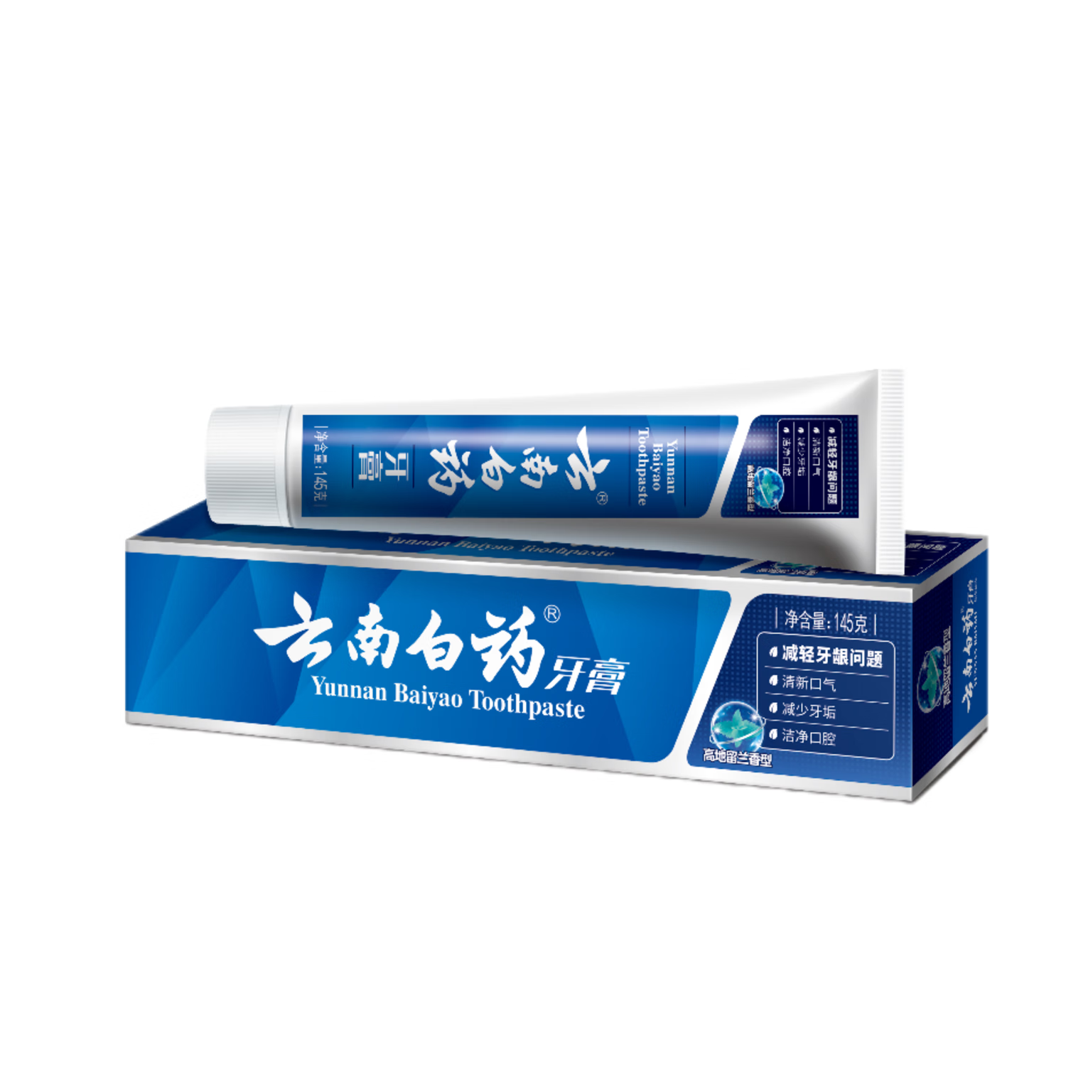 云南白药 牙膏 高地留兰香型145g/支 15.9元