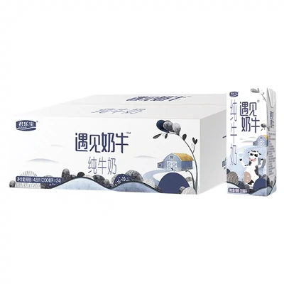 88VIP：君乐 宝遇见奶牛纯牛奶 200ml*24盒 36.95元（需领券）