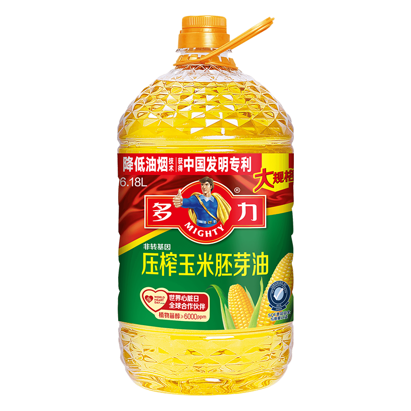 多力 压榨玉米油 6.18L 59.9元（需用券）