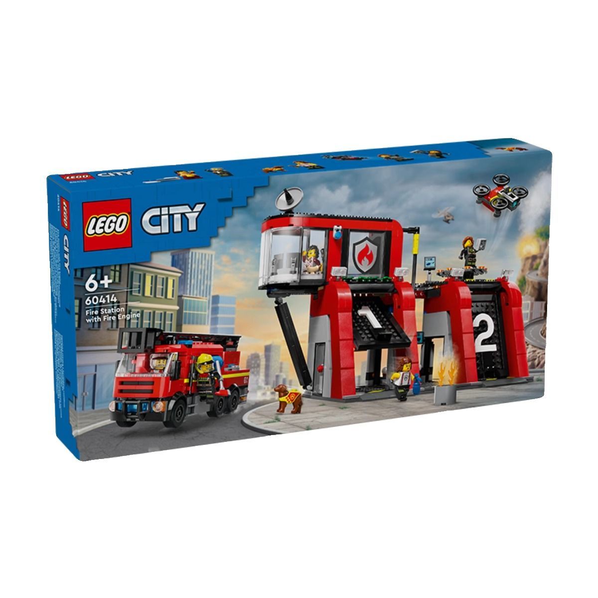 LEGO 乐高 1月乐高城市city系列60414现代化消防局儿童拼装积木玩具 423.65元（