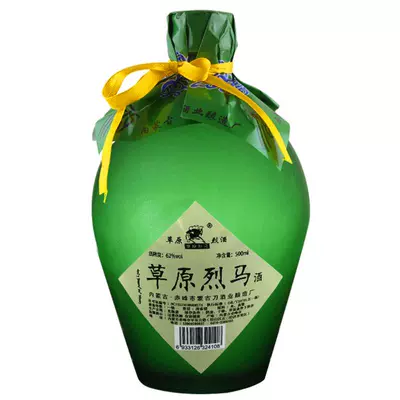 试饮闷倒驴类草原烈马62度纯粮食原浆高度泡药白酒 500ml 8.61元+陶金币0.29元