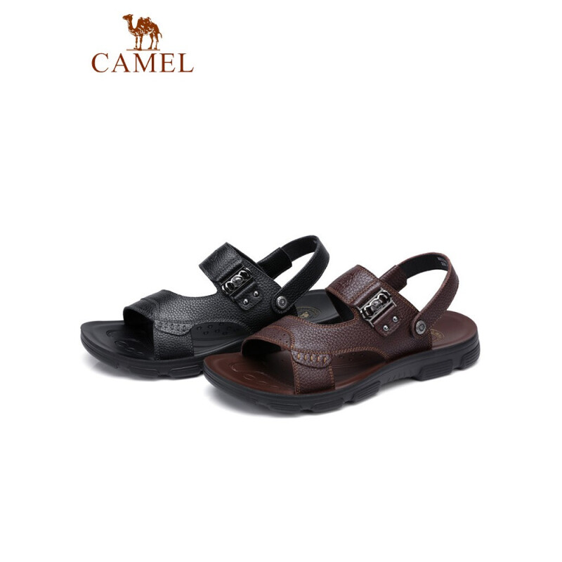 CAMEL 骆驼 男鞋头层牛皮凉鞋 沙滩鞋 119元（需用券）