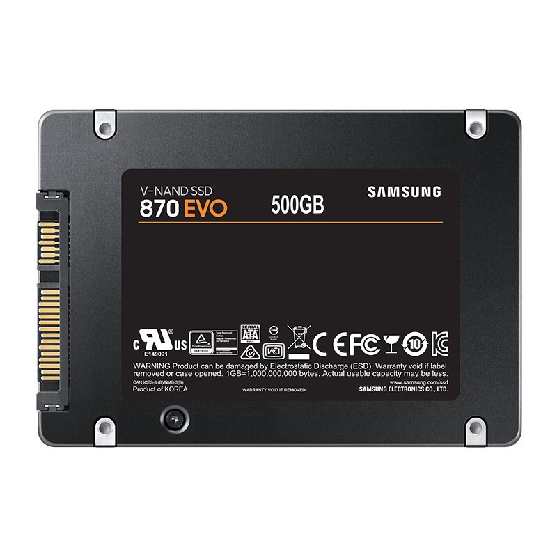 SAMSUNG 三星 870 EVO SATA 固态硬盘 500GB（SATA3.0） 344元（需用券）