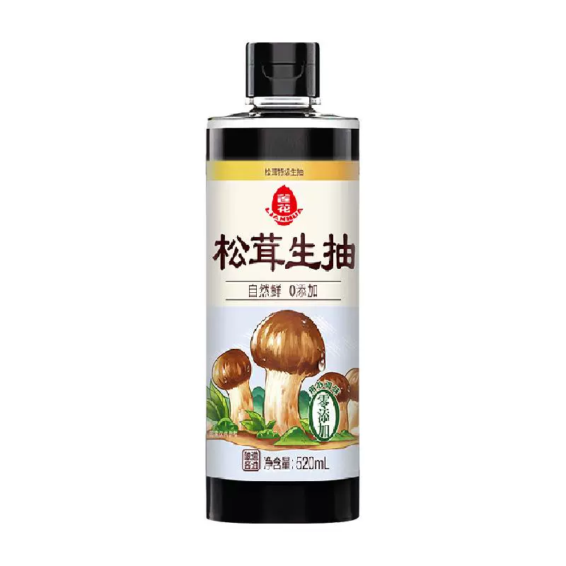 LIANHUA 莲花 LOTUS 莲花 松茸生抽酱油 520ml 1瓶 ￥5.15