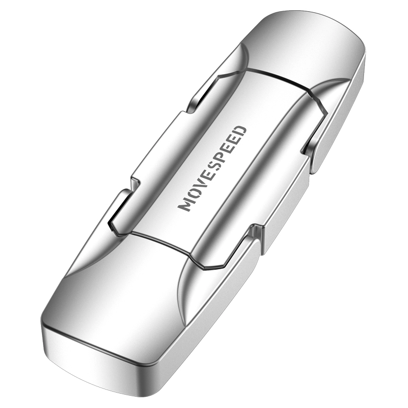 PLUS会员：MOVE SPEED 移速 超跑系列 逸V USB 3.2 固态U盘 银色 256GB USB/Type-C双口 147.01元（双重优惠）