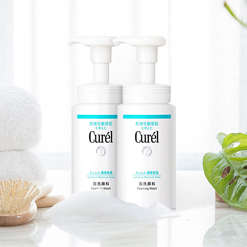 Curél 珂润 Curel珂润泡沫洁面洗面奶150mlx2瓶温和清洁sundrug 76元