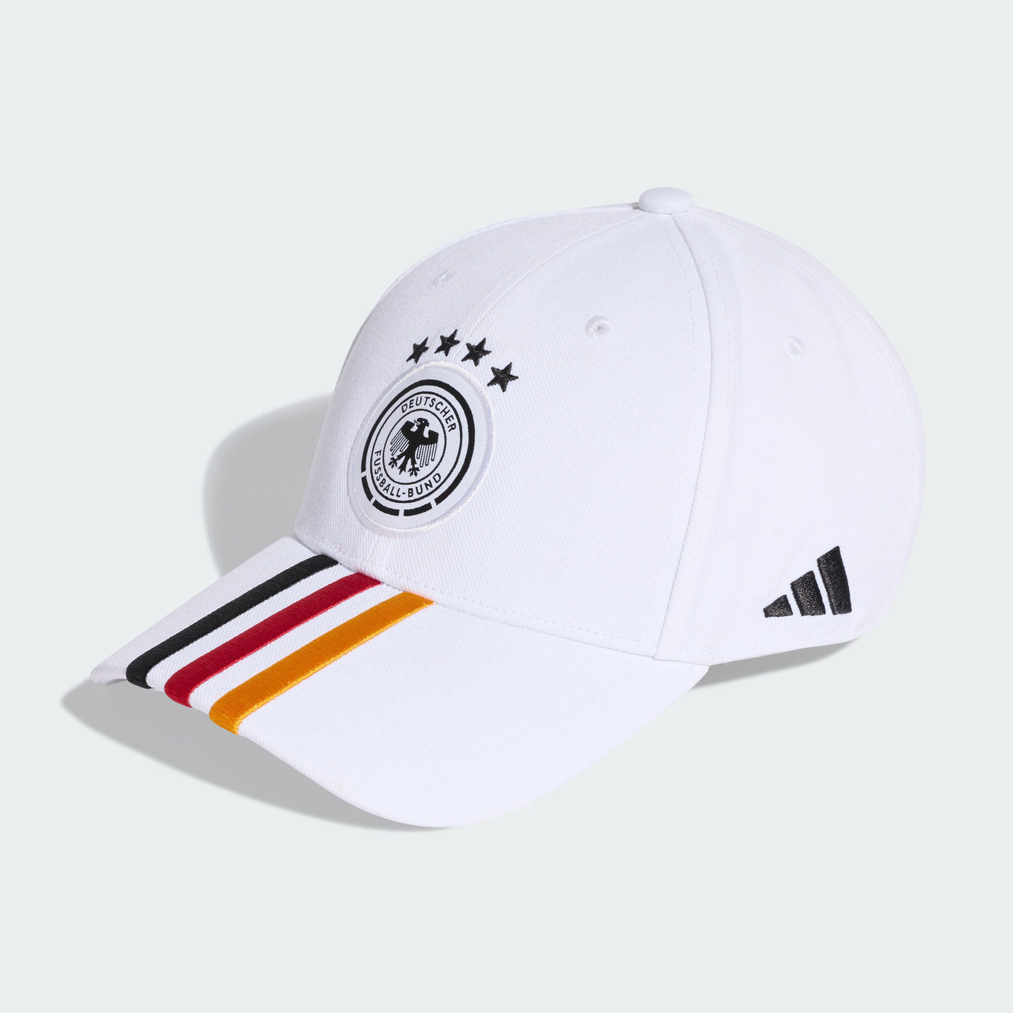 移动端、看球季：adidas 德国队足球文化遮阳棒球帽 159元（淘金币可抵1.99元