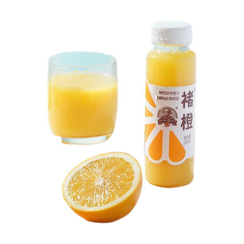 CHU’S AGRICULTURE 褚氏农业 褚橙100%NFC鲜榨橙汁 零添加非浓缩还原果汁245ml*12瓶