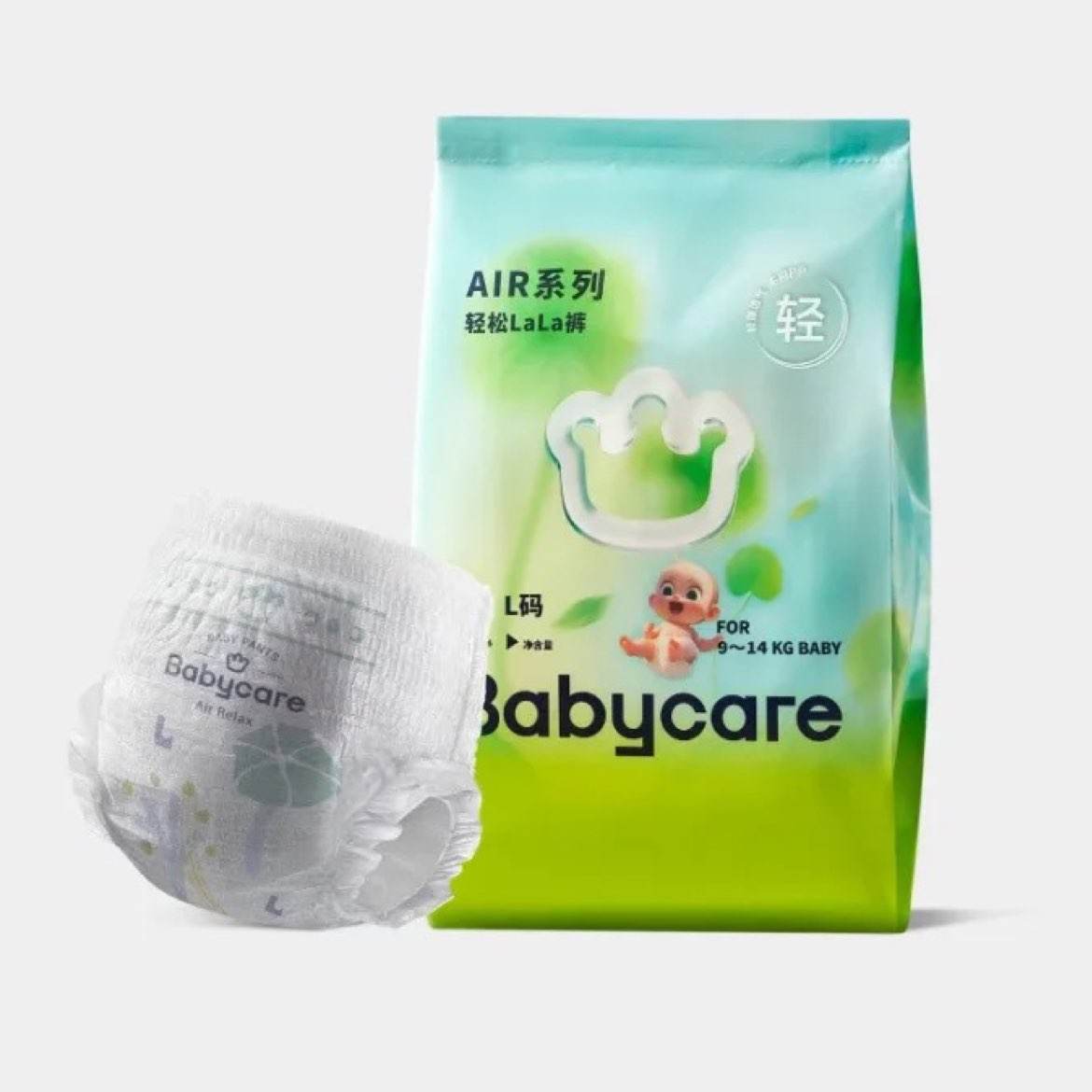 Babycare air轻松裤拉拉裤 L/XL码 4片 5.9元