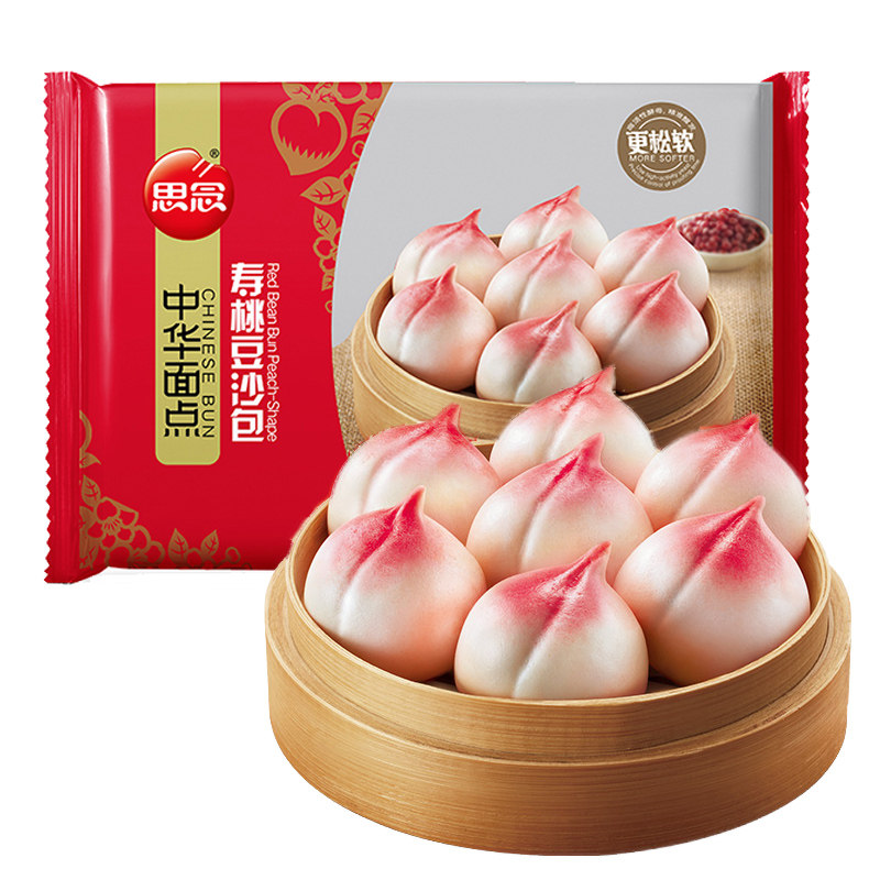思念 中国大陆 豆沙寿桃包 360g/袋 11.86元（需用券）