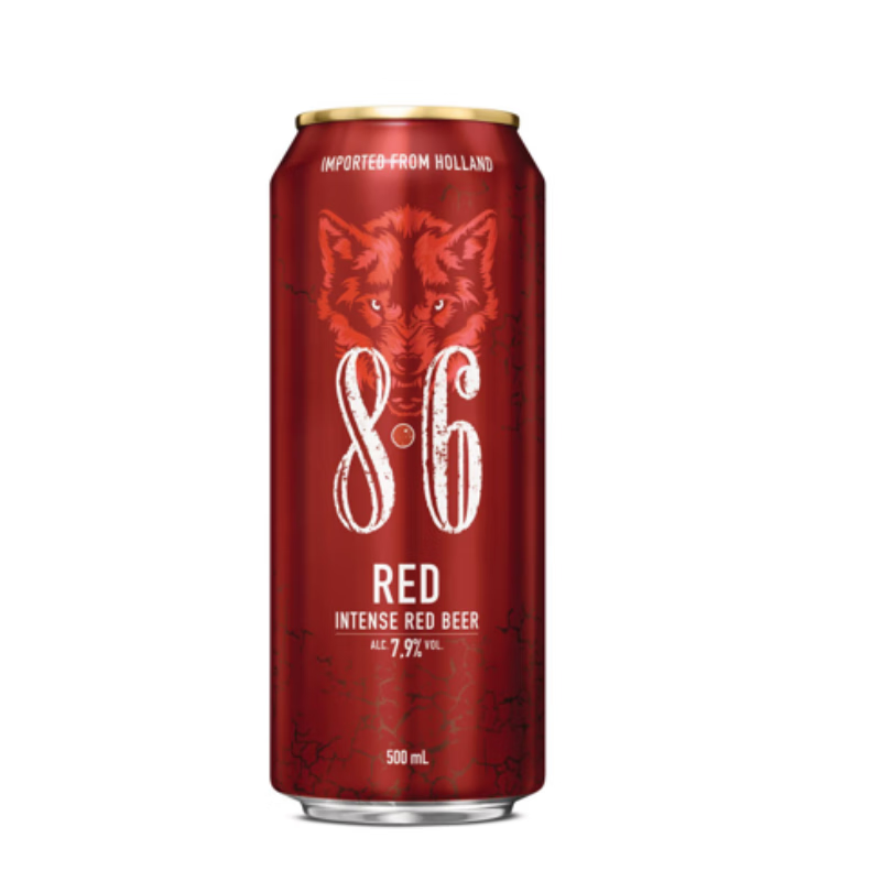 SWINKELS8.6 RED红罐啤酒花焦糖红色甜啤酒 500ml*12整箱 进口啤酒 28元