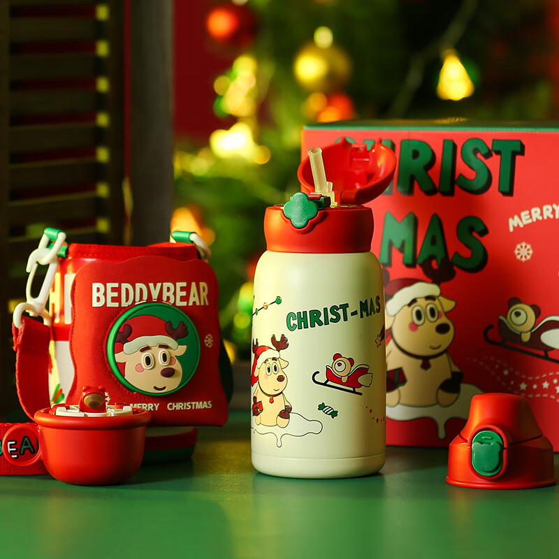 BEDDYBEAR 杯具熊 儿童保温杯 630ml 圣诞款-麋鹿宝宝 99元（需用券）