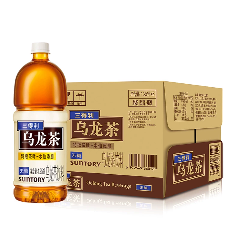 Suntory 三得利 无糖乌龙茶/茉莉乌龙茶 1.25L*6瓶 ￥42