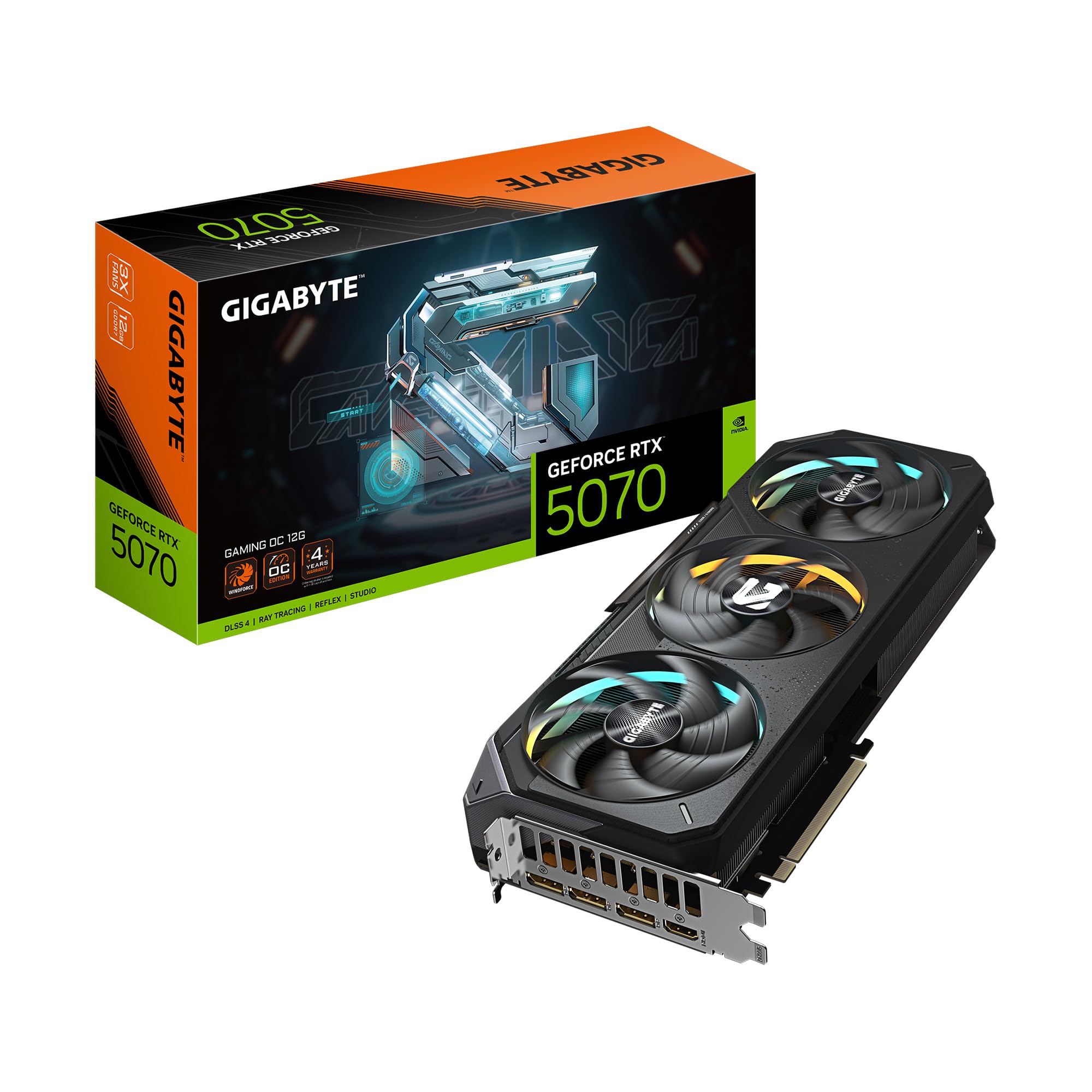技嘉 GeForce RTX 5070 游戏 OC 12GB 192位 5325.29元（需用券）