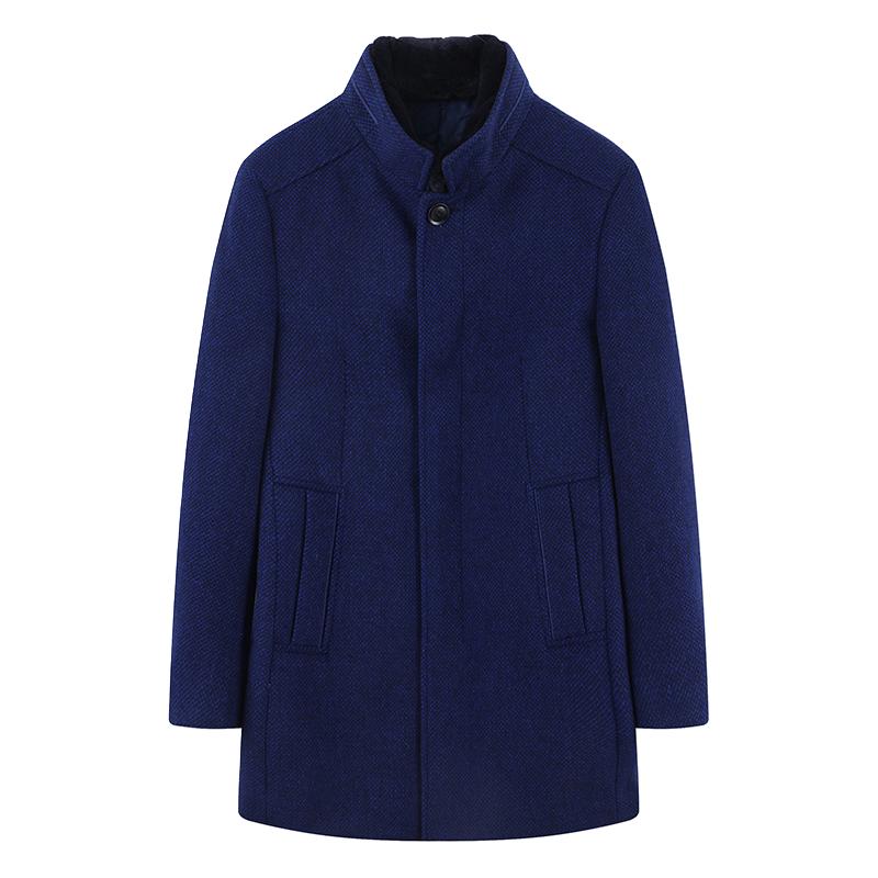 阿仕顿 Artsdon 秋冬反季高品质中长款羊毛大衣男女爸妈款毛呢大衣 34.9元（